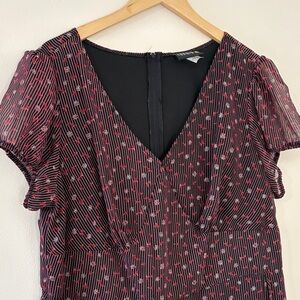 Vintage Y2K Torrid Cherry Print Faux Wrap Dress Pinup Rockabilly Retro Plus 20